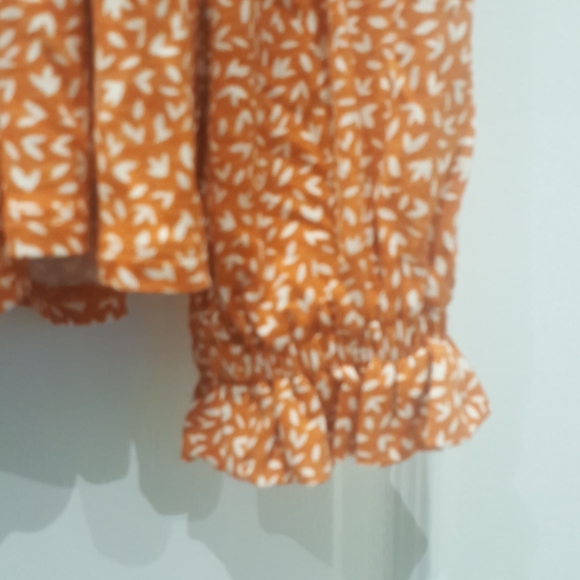 NWT REWIND orange blouse - Picture 3 of 7